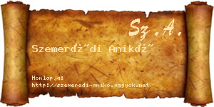 Szemerédi Anikó névjegykártya