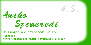 aniko szemeredi business card