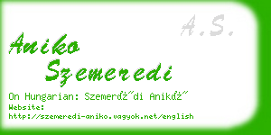 aniko szemeredi business card